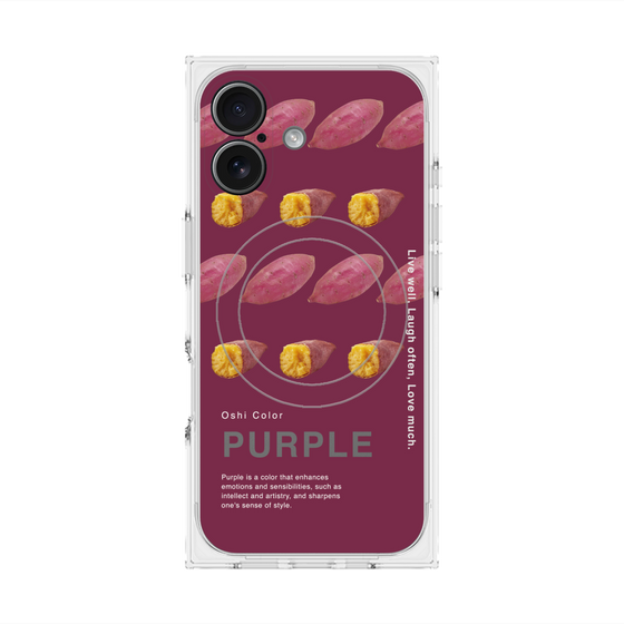 プレミアムスクエアケース with MagSafe［ PURPLE-Sweet potato ］