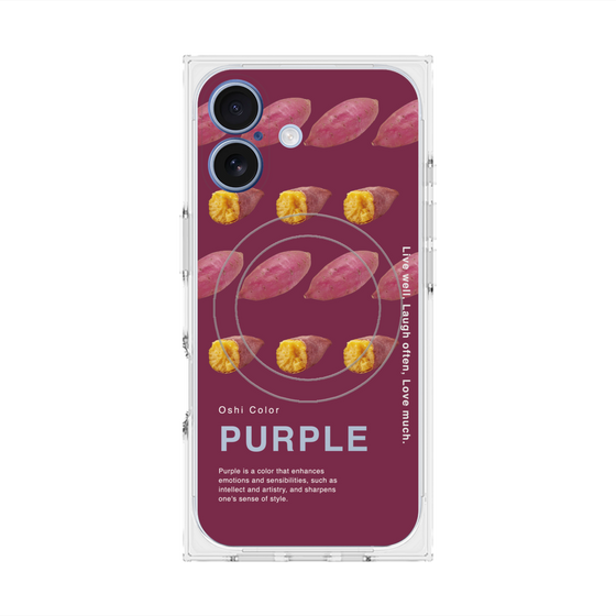 プレミアムスクエアケース with MagSafe［ PURPLE-Sweet potato ］