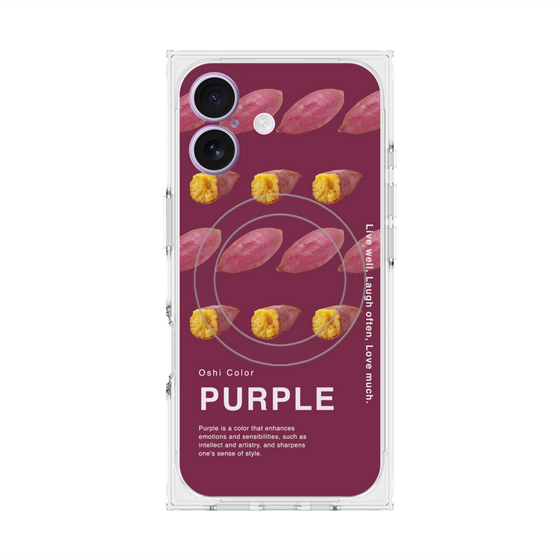 プレミアムスクエアケース with MagSafe［ PURPLE-Sweet potato ］