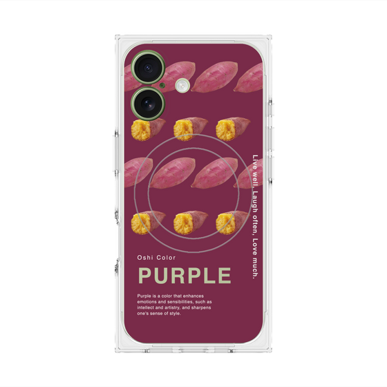 プレミアムスクエアケース with MagSafe［ PURPLE-Sweet potato ］