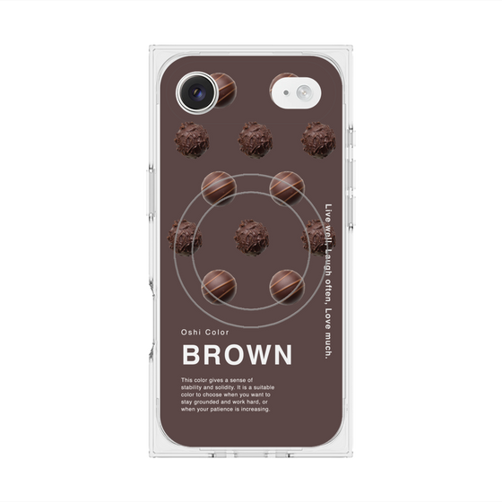 プレミアムスクエアケース with MagSafe［ BROWN-Chocolate ］