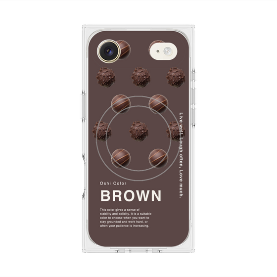 プレミアムスクエアケース with MagSafe［ BROWN-Chocolate ］