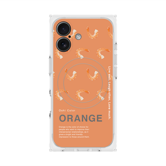 プレミアムスクエアケース with MagSafe［ ORANGE-Shrimp ］