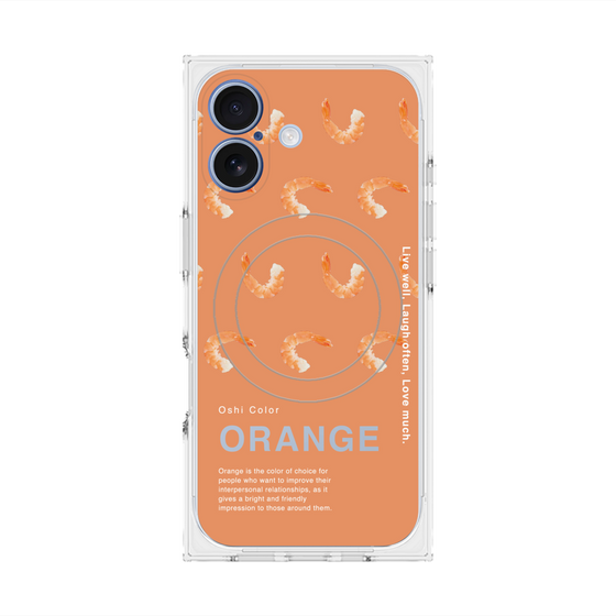 プレミアムスクエアケース with MagSafe［ ORANGE-Shrimp ］