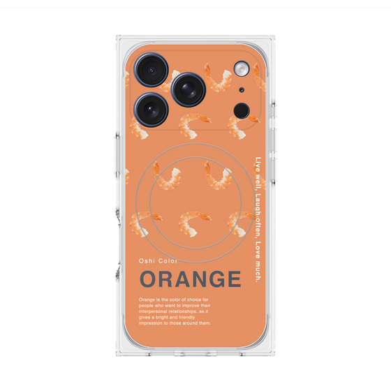 プレミアムスクエアケース with MagSafe［ ORANGE-Shrimp ］