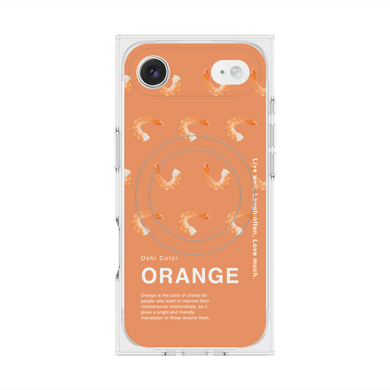 プレミアムスクエアケース with MagSafe［ ORANGE-Shrimp ］