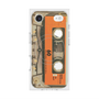 プレミアムスクエアケース with MagSafe［ RETORO CASSETTE TAPE - Skeleton Orange ］