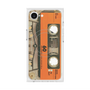プレミアムスクエアケース with MagSafe［ RETORO CASSETTE TAPE - Skeleton Orange ］