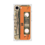 プレミアムスクエアケース with MagSafe［ RETORO CASSETTE TAPE - Skeleton Orange ］