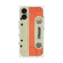 プレミアムスクエアケース with MagSafe［ RETORO CASSETTE TAPE - Opacity White ］