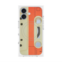 プレミアムスクエアケース with MagSafe［ RETORO CASSETTE TAPE - Opacity White ］