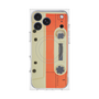 プレミアムスクエアケース with MagSafe［ RETORO CASSETTE TAPE - Opacity White ］