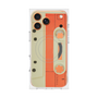 プレミアムスクエアケース with MagSafe［ RETORO CASSETTE TAPE - Opacity White ］
