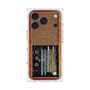 プレミアムスクエアケース with MagSafe［ RETORO RADIO - Brown ］