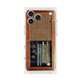 プレミアムスクエアケース with MagSafe［ RETORO RADIO - Brown ］