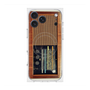 プレミアムスクエアケース with MagSafe［ RETORO RADIO - Brown ］