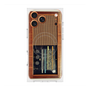 プレミアムスクエアケース with MagSafe［ RETORO RADIO - Brown ］