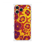 プレミアムスクエアケース with MagSafe［ y2k(Year2000) - Flower - Orange purple ］
