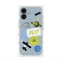 プレミアムスクエアケース with MagSafe［ Playful sticker - Dusty Blue ］