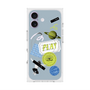 プレミアムスクエアケース with MagSafe［ Playful sticker - Dusty Blue ］