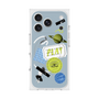 プレミアムスクエアケース with MagSafe［ Playful sticker - Dusty Blue ］