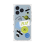 プレミアムスクエアケース with MagSafe［ Playful sticker - Dusty Blue ］