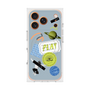 プレミアムスクエアケース with MagSafe［ Playful sticker - Dusty Blue ］