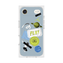 プレミアムスクエアケース with MagSafe［ Playful sticker - Dusty Blue ］