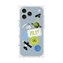 プレミアムスクエアケース with MagSafe［ Playful sticker - Dusty Blue ］