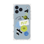 プレミアムスクエアケース with MagSafe［ Playful sticker - Dusty Blue ］