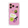 プレミアムスクエアケース with MagSafe［ Playful sticker - Dusty Pink ］