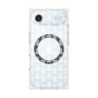 プレミアムスクエアケース with MagSafe［ LANVIN en Bleu - Monogram - White ］