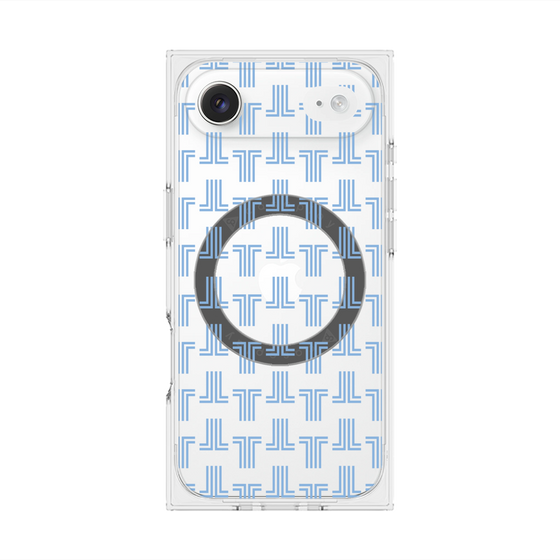 プレミアムスクエアケース with MagSafe［ LANVIN en Bleu - Monogram - Blue ］
