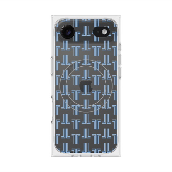 プレミアムスクエアケース with MagSafe［ LANVIN en Bleu - Monogram - Blue ］