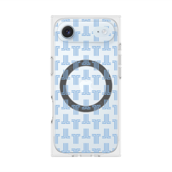 プレミアムスクエアケース with MagSafe［ LANVIN en Bleu - Monogram - Blue ］