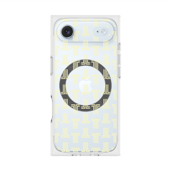 プレミアムスクエアケース with MagSafe［ LANVIN en Bleu - Monogram - Yellow ］