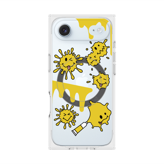 プレミアムスクエアケース with MagSafe［ PAINTING SMILE Yellow ］