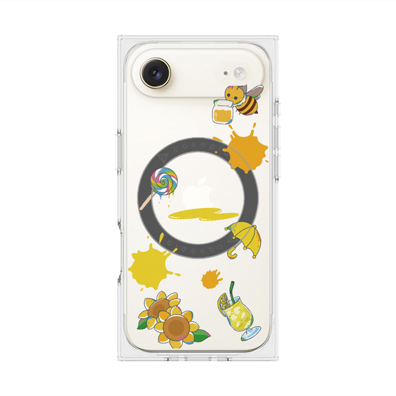 プレミアムスクエアケース with MagSafe［ DRAWING PAPER Yellow ］