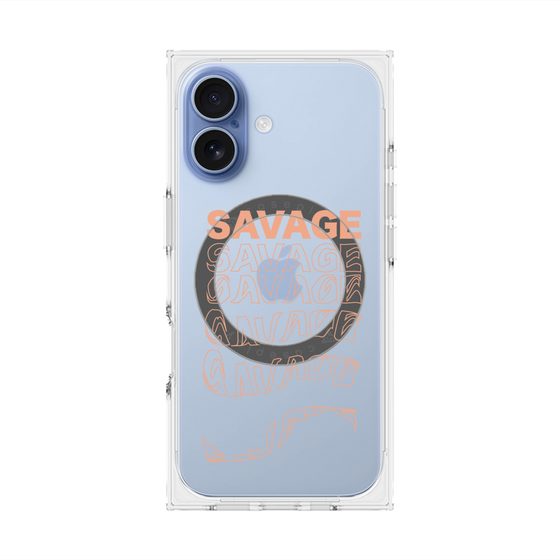 プレミアムスクエアケース with MagSafe［ SAVAGE Orange ］