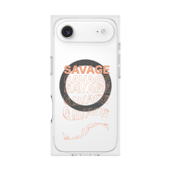 プレミアムスクエアケース with MagSafe［ SAVAGE Orange ］