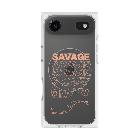 プレミアムスクエアケース with MagSafe［ SAVAGE Orange ］