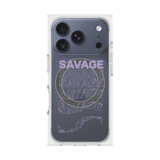 プレミアムスクエアケース with MagSafe［ SAVAGE Purple ］