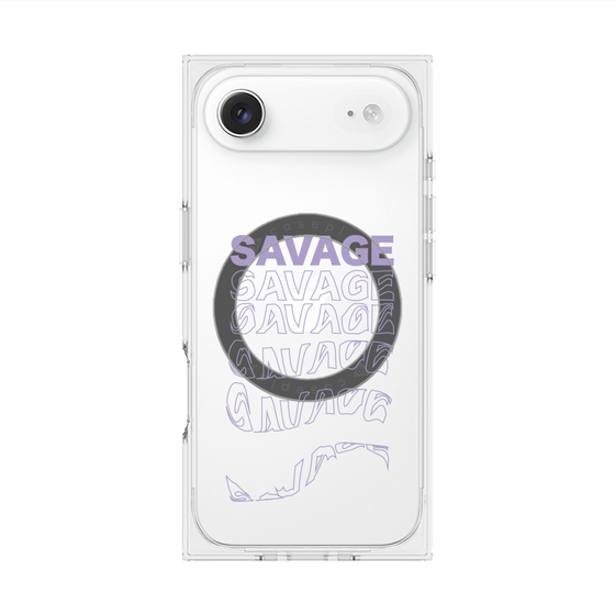 プレミアムスクエアケース with MagSafe［ SAVAGE Purple ］