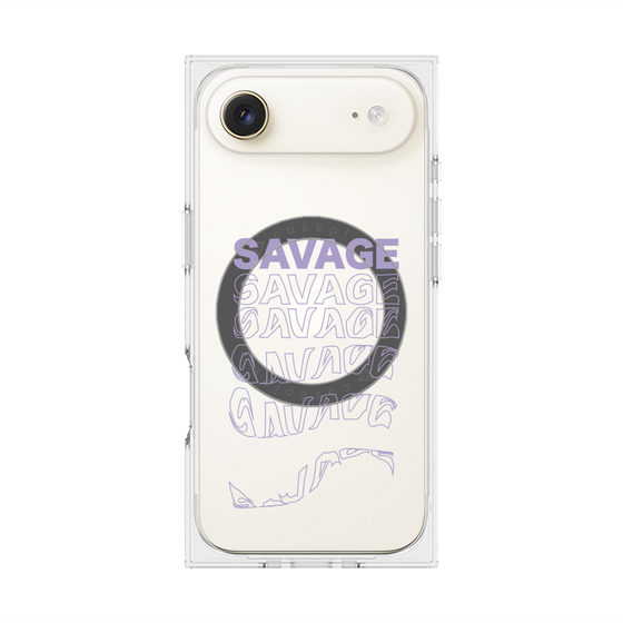 プレミアムスクエアケース with MagSafe［ SAVAGE Purple ］
