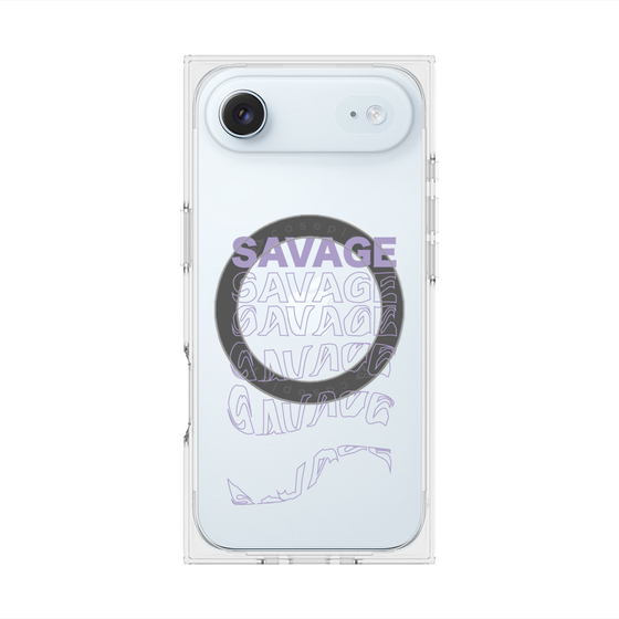 プレミアムスクエアケース with MagSafe［ SAVAGE Purple ］