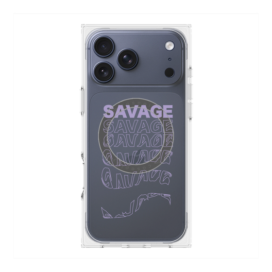 プレミアムスクエアケース with MagSafe［ SAVAGE Purple ］