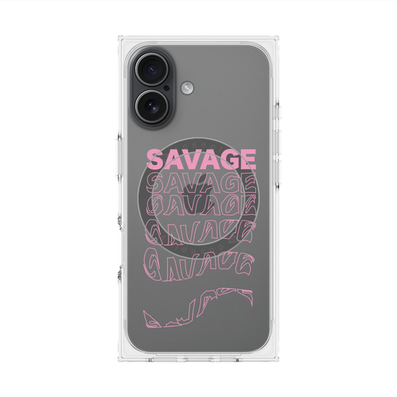 プレミアムスクエアケース with MagSafe［ SAVAGE Pink ］