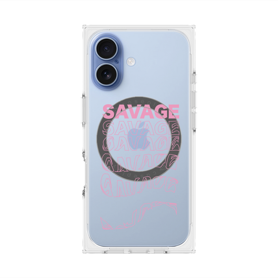 プレミアムスクエアケース with MagSafe［ SAVAGE Pink ］