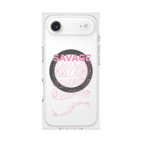 プレミアムスクエアケース with MagSafe［ SAVAGE Pink ］