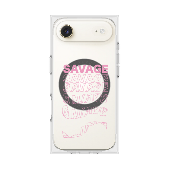プレミアムスクエアケース with MagSafe［ SAVAGE Pink ］